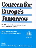 Concern for Europe’s Tomorrow Health and the Environment in the WHO European Region pot