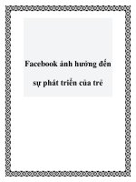 Facebook ảnh hưởng đến sự phát triển của trẻ pdf
