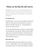 Những việc làm hấp dẫn nhất mùa hè pdf