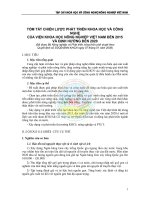 TÓM TẮT CHIẾN LƯỢC PHÁT TRIỂN KHOA HỌC VÀ CÔNG CỦA VIỆN KHOA HỌC NÔNG NGHIỆP VIỆT NAM ĐẾN 2015 NGHỆ VÀ ĐỊNH HƯỚNG ĐẾN 2020 pptx