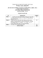 đề thi lí thuyết chuyên môn nghề tốt nghiệp cao đẳng khóa 2 - điện dân dụng - mã đề thi đdd - lt (12)