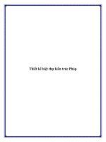 Thiết kế biệt thự kiến trúc Pháp pptx