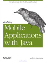 Building Mobile Applications with Java potx