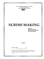 surimi công nghệ chế biến thịt, thủy sản