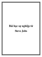 Bài học sự nghiệp từ Steve Jobs docx