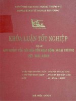 Ảnh hưởng của Văn hóa đến hoạt động ngoại thương Việt Nam - ASEAN