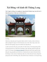 Xứ Đông với kinh đô Thăng Long doc