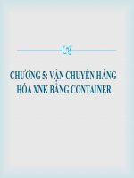 VẬN CHUYỂN HÀNG HÓA XNK BẰNG CONTAINE doc