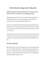 5 lời khuyên chụp ảnh trắng đen docx