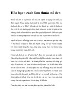 Hóa học : cách làm thuốc nổ đen pptx