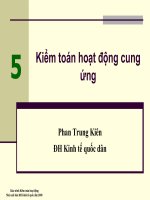 oa - chương 5 kiểm toán hoạt động cung ứng
