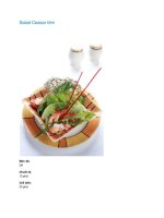 Salad Ceasar tôm pdf