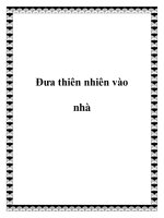 Đưa thiên nhiên vào nhà doc