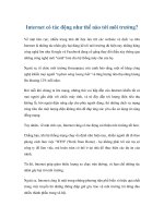 Internet có tác động như thế nào tới môi trường? docx