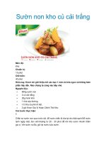 Sườn non kho củ cải trắng pot