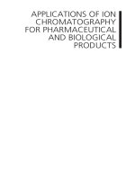 APPLICATIONS OF ION CHROMATOGRAPHY FOR PHARMACEUTICAL AND BIOLOGICAL PRODUCTS pptx