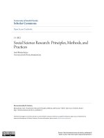 Social Science Research - Principles, Methods, and Practices pptx