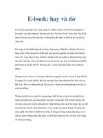 E-book: hay và dở pptx