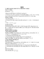 Đề thi thử tốt nghiệp trung học phổ thông - Đề 99 pot