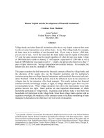 Human Capital and the Development of Financial Institutions: Evidence from Thailand docx