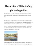 Hucachina - Thiên đường nghỉ dưỡng ở Peru potx