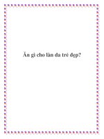 Ăn gì cho làn da trẻ đẹp? pot