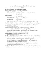 Đề Thi Tốt Nghiệp Toán 2013 - Phần 6 - Đề 35 ppt