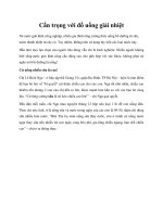 Cẩn trọng với đồ uống giải nhiệt pot