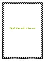 Bệnh đau mắt ở trẻ em pot