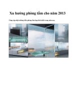 Xu hướng phòng tắm cho năm 2013 pot