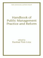 Handbook of Public Management Practice and Reform docx