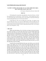 VAI TRÒ VÀ NHỮNG THÁCH THỨC TỪ CÁC CÔNG TRÌNH THỦY ĐIỆN – THỦY LỢI Ở MIỀN TRUNG VIỆT NAM pdf