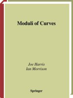 moduli of curves - j. harris, i. morrison