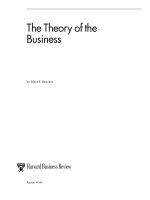 THE THEORY OF THE BUSINESS ppt