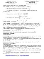 Đề Thi Thử Đại Học Khối A, A1, B, D Toán 2013 - Phần 26 - Đề 22 doc