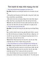 Tìm tranh tô màu trên mạng cho bé pptx