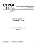 A COOK-BOOK OF MATHEMATICS pot