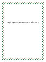 Tuyển tập những bài ca dao chủ đề lòng hiếu thảo pptx