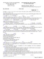 Đề Thi Thử Đại Học Khối A, B Hóa 2013 - Phần 9 - Đề 3 ppt