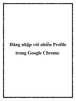 Đăng nhập với nhiều Profile trong Google Chrome pptx