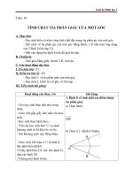 tính chất tia phân giác của một góc - hình học 7 - gv.v.b.hưng