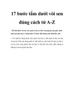 17 bước tắm dưới vòi sen đúng cách từ A-Z pptx