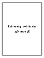 Thời trang tươi tắn cho ngày mưa gió pot