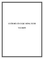 CƯỜI ĐỂ CÓ CUỘC SỐNG TƯƠI VUI HƠN pptx