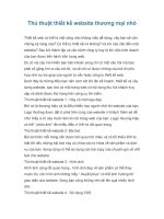 Thủ thuật thiết kế website thương mại nhỏ pptx