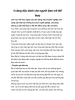 4 công việc dành cho người đam mê thể thao doc