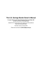 The U.S. Savings Bonds Owner’s Manual ppt