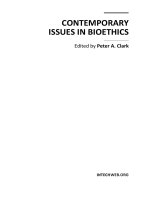 Contemporary Issues in Bioethics Edited by Peter A. Clark pdf