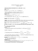Đề Thi Thử Đại Học Khối A, A1, B, D Toán 2013 - Phần 25 - Đề 28 potx