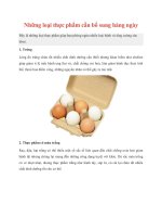 Những loại thực phẩm cần bổ sung hàng ngày potx